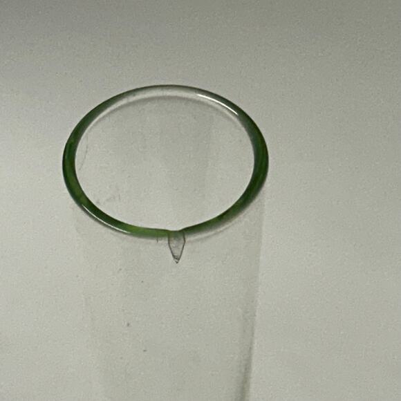 Vintage Green Glass Bullicante Bud Vase Made in Portugal - Picture 4 of 8